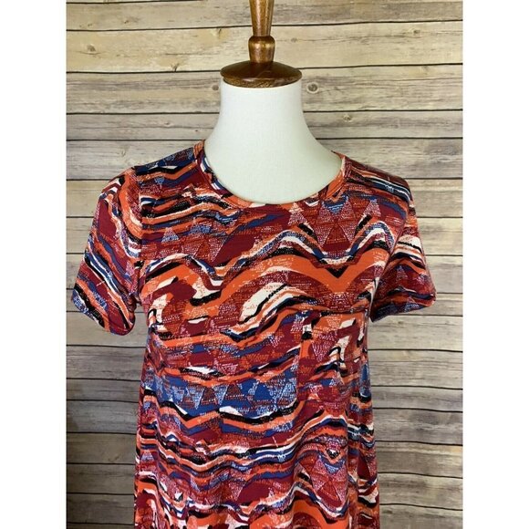 Lularoe XXS Carly Dress Hi Lo Stretchy Knit - Picture 2 of 9